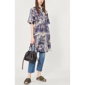 Acne Studios one of a kind: DELLAH THEATRE-PRINT SHIRT DRESS M 100% linen